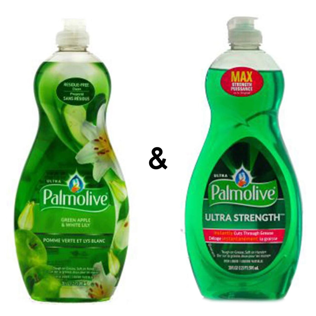 Palmolive Ultra Dish Liquid Green Apple and White Lily 591Ml by and Ultra Strength Dish Liquid Original 591ml by